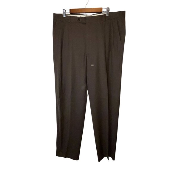 Givenchy Mens Brown Pleated Dress Pants Size  40 - Picture 1 of 8